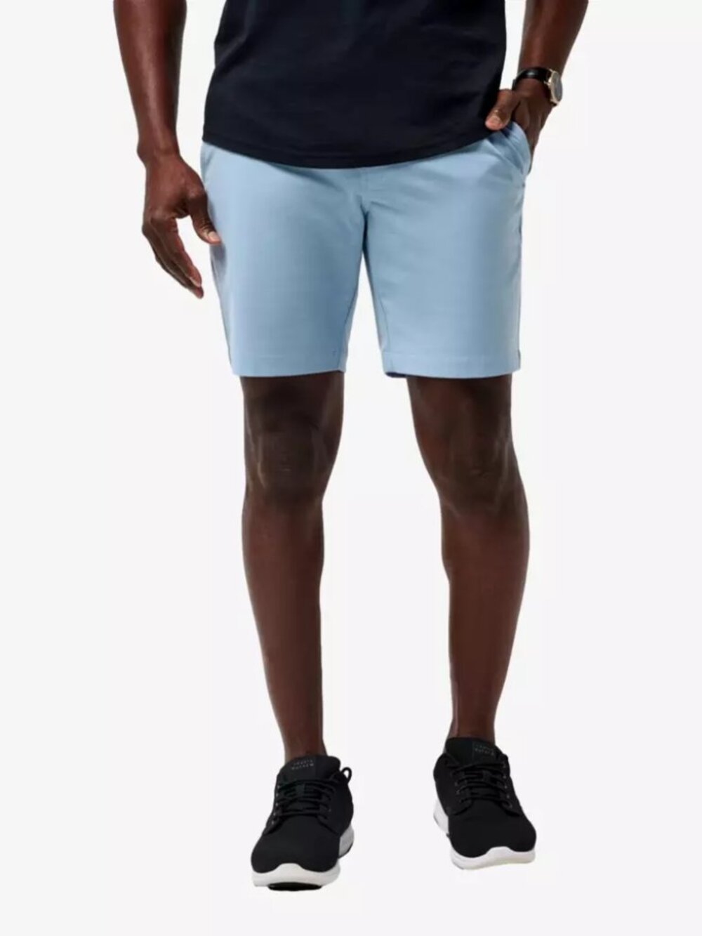 TravisMathew Men's 8" Tech Chino Golf Shorts NWT Size 34 Light Blue
